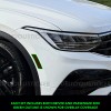 Deliciousticker Fits 2022-2024 VW Tiguan Front Side Markers Decals Smoke