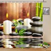 Yadshoti Polyester Fabric Shower Curtain Spa Decor by Bathroom Zen