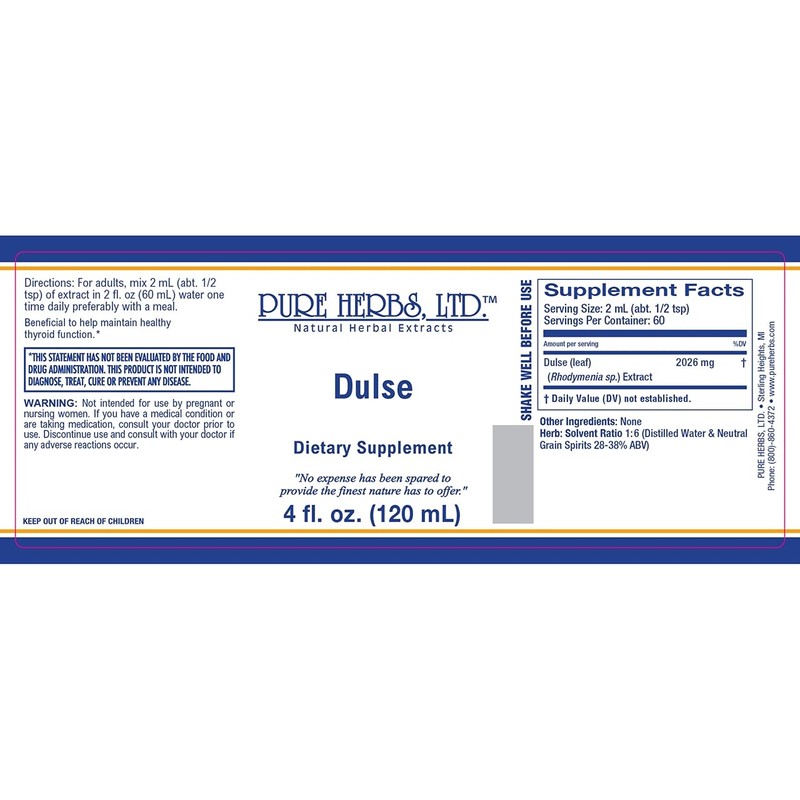 Pure Herbs, Ltd. Dulse (4 oz.)