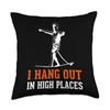 Slackline Swing Set Slacklining Board Gear Slackliner Throw Pillow