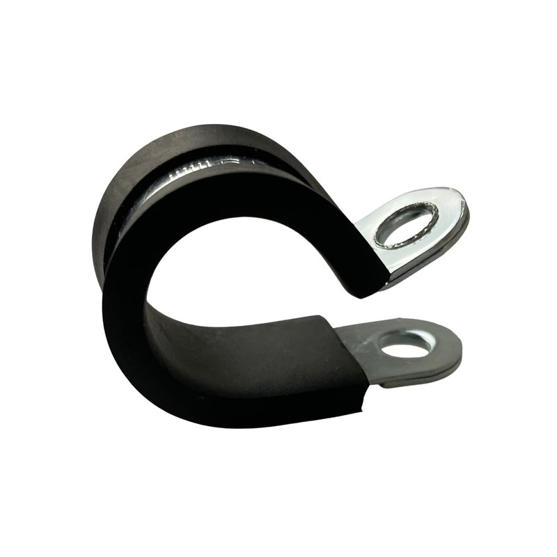 TR W1 Zinc Plated Rubber Lined P Clips Cable Mounting