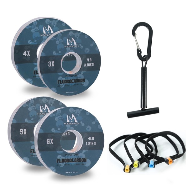 Maxcatch Fluorocarbon Leader Tippet Line for Fly Fishing with Tippet