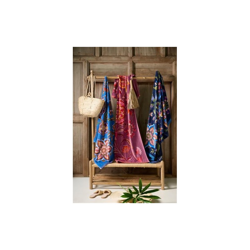 Pip Studio Viva la Vida Purple Bath Towel 100 x