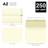 A2 Envelope Cream 28lb Square Flap - 250 Envelopes