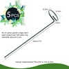 HiGift 5 Pack 17 inch Plant Support Stakes, 4mm Thick