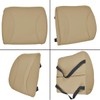 BDK Universal Fit Cushioned Back Car Support Lumbar - (Beige)