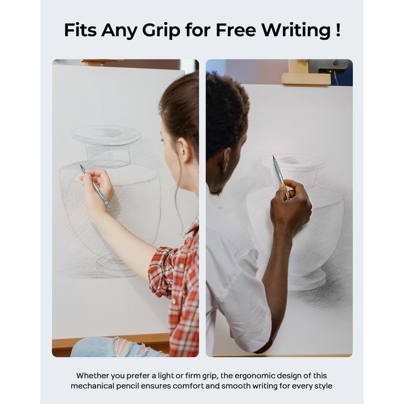 Nicpro 3 Pack Blocky Gear 2.0 mm Metal Mechanical Pencils