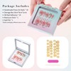 Sun&Beam Nails Handmade Nail Tip, Short, Round, False Claws, Black,