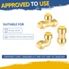 12-Pack GUOFIS 1/2Inch Push-fit Combo Fittings-5PCS Coupling+5PCS Elbow+2PCS Tee, Push