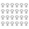 sourcing map 24 Pcs Flat Head Button Stud 10mm Screw