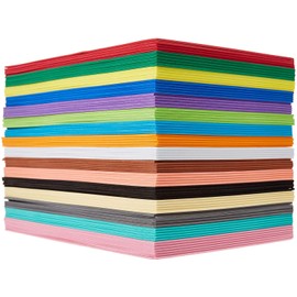 80 Pack EVA Foam Handicraft Sheets, 16 Colors, 6 x 9 Inches, 2mm Thick - Colorful Crafting Sponge Paper for Classroom Art and Craft DIY Projects | Thick and Soft Paper
