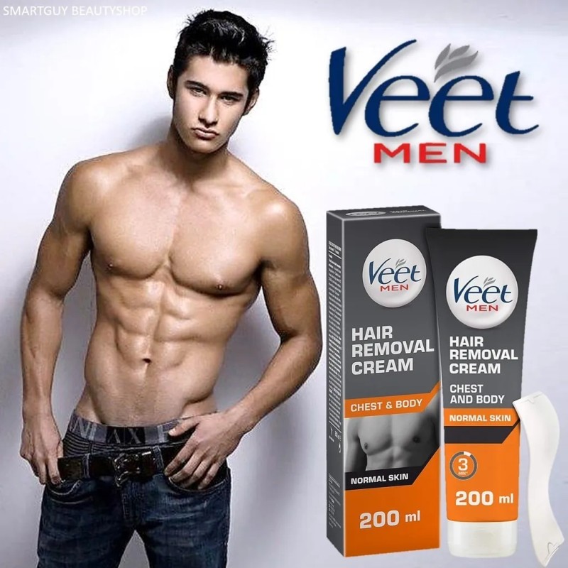 Crema Depilatoria Veet For Men Pieles Normales 200