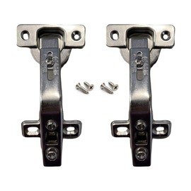 Slick Dealz Cabinet Hinges 135 Degree (1 Pair - 2 Hinges) Lazy Susan Frameless Two Way Full Overlay Soft Closing Concealed Corner Cabinet Hinge (135 Degree - 2 Pack)