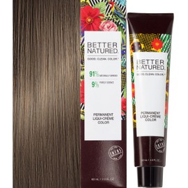 Better Natured Permanent 7N Medium Natural Blonde Hair Color Dye - Naturally-derived, Vegan & 100% Gray Coverage that Lasts up to 8 Weeks