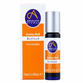 Absolute Aromas Refresh Aroma-Roll Roller Ball - Contains 100% Pure, Natural Orange, Spearmint, BergamotEssential Oil