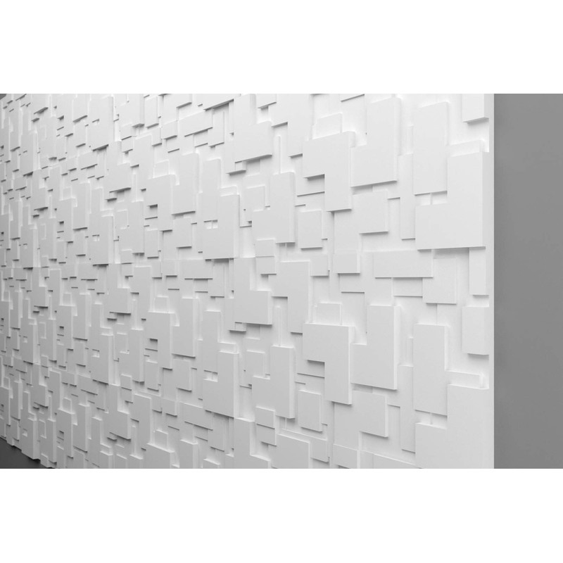 Marbet Design DESIGN 3D Wall Panels, Polystyrene Panels, White, 96