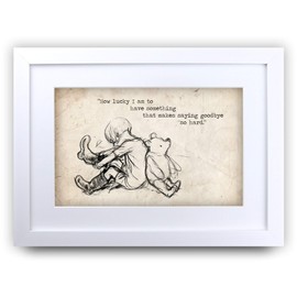 HWC Trading FR. Winnie the Pooh A4 Framed Print