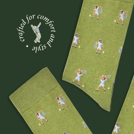The Tennis Tantrum Socks - Funny Tennis Socks - Funny Tennis Gift for Men - 1 Pair, Size 7 to 12 - Fun Tennis Socks