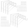 8 Pack Heavy Duty Closet Shelf & Rod Brackets, Wall
