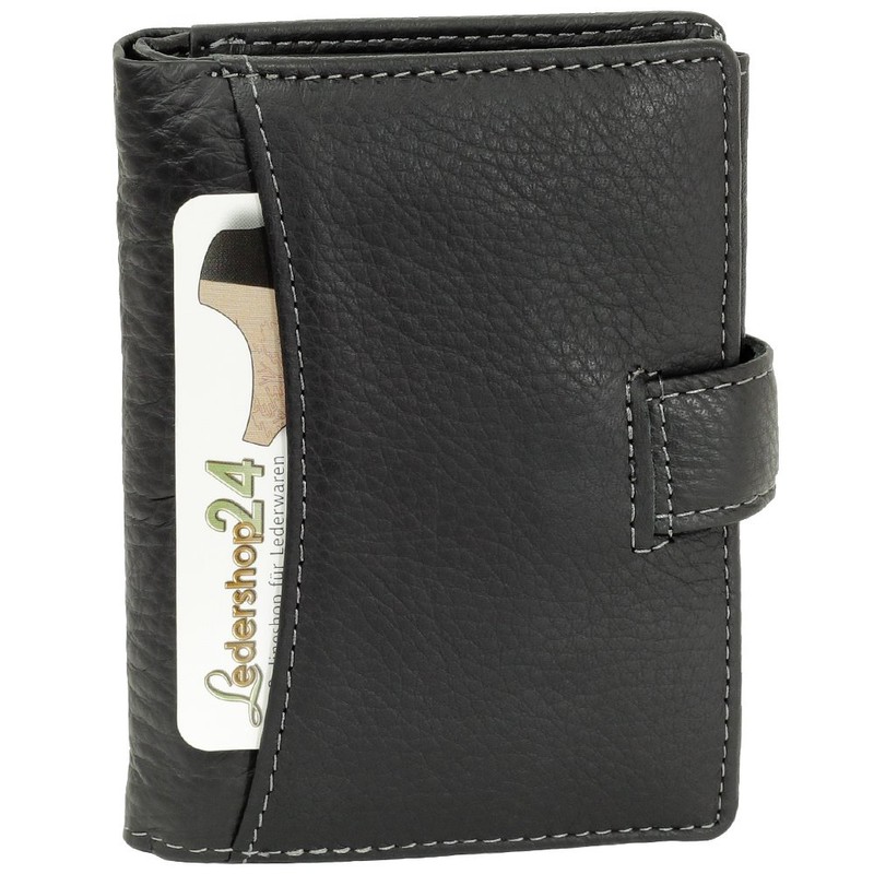 Catch Men's Leather Purse Wallet (Black)
