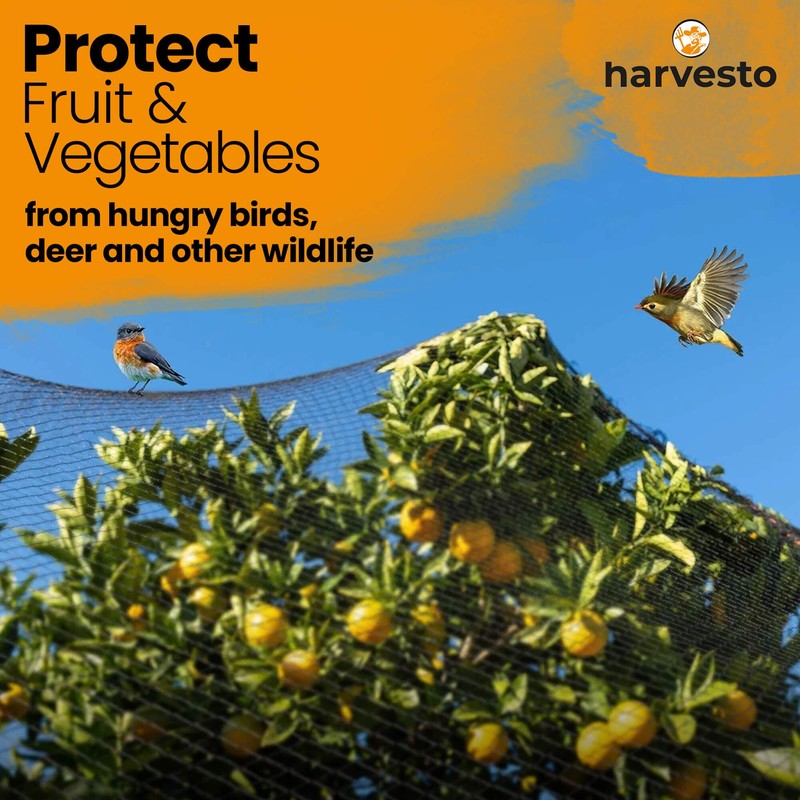 Harvesto Heavy Duty Bird Netting for Chicken Coops & Runs