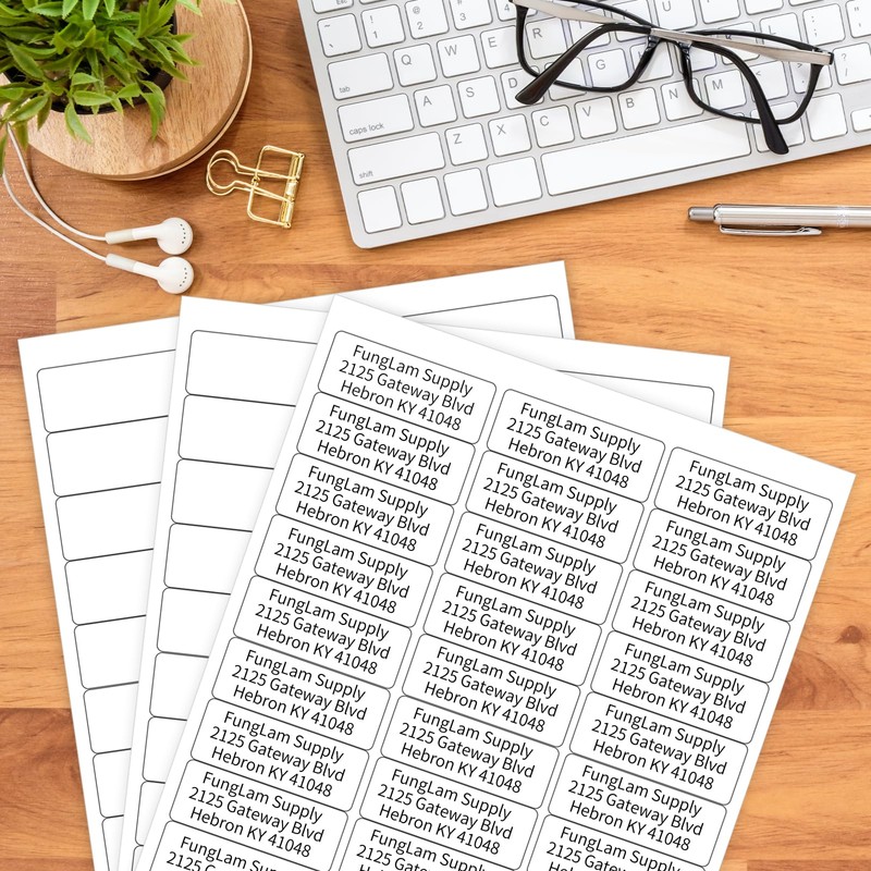 Address Labels for Inkjet Printers 1" x 2-5/8", Pack of