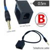 2 Pack Headset Buddy RJ9 4P4C Female to 3.5mm Male