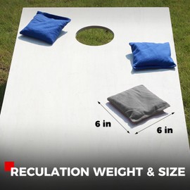 Cornhole Bags Set of 8 Regulation Weight & Size Includes Carry Case