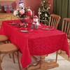 Christmas Tablecloth Rectangle 60 x 120 Inch Holly Berry Jacquard