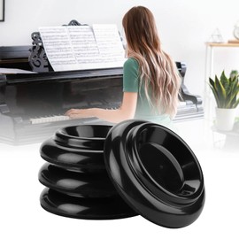 Piano Caster Cup Set, Set of 4, Wheel Cups, Slip Resistant, Stable, Load Capacity, Pressure Resistant, Upright Piano Foot Pads