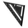 Triangle Ruler 7in Carpenter Square Aluminum 90 Degrees 45 Degrees