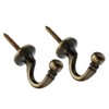 Generic Antique Brass Curtain Tie Back Hooks, Pack of 2