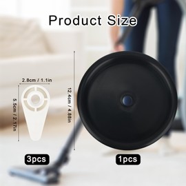 Tinoaly 73316 83872 Vacuum Filter Nut and Plate Replacement Kit for Craftsman Ridgid VT2565 Wet/Dry Vac Accessories