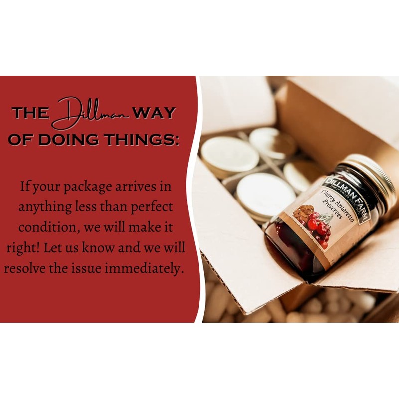 Dillman Farm All Natural Cherry Preserves - Gluten-Free, Non-GMO, Vegan,