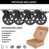 5 Inch Swivel Caster Wheels Set of 4, Heavy Duty