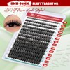 FADVAN Cluster Eyelash Extensions 280pcs 80D Lash Clusters DIY Lash