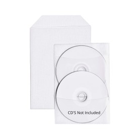 100 Clear CPP Movie Plastic Sleeves + 2 Disc Non-Woven Sleeves by StarTechDeals