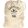 FUNNYSHIRTS.ORG Lax Is Life Cal College Student: Canvas Laundry Bag