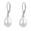 Rnivida 925 Sterling Silver 10MM Pearl Drop Earrings for Women,Hypoallergenic