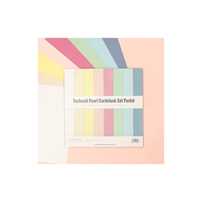 Craftelier Cardstock Pack, Pack of 24 Cardstock for Scrapbooking and