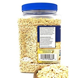 Golden Crown Specially Select Orzo Pasta Kosher | Non GMO Vegan Chemical Free High in Fiber & Vitamin | 100% Natural Orzo for Soups Casseroles & Salads For Vegetarian | 32 OZ, 2 LB