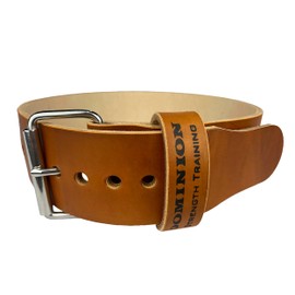 Dominion Strength Training Hand-Dyed Light Brown 3 Inch Single Ply Belts – Premium Support for Powerlifting and Weightlifting