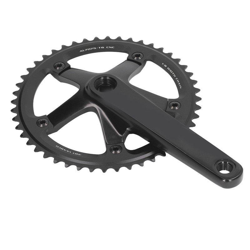 Aluminum Alloy 144 BCD 48T Single Speed Crankset Bike Crank