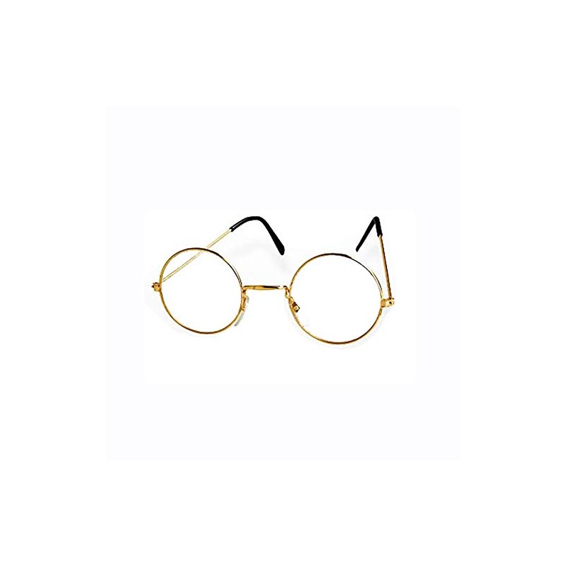 KBO13418 Glasses grandma/grandpa Gold without lenses