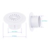 FOCMKEAS 2Pcs Round Air Vent, Adjustable PP Vent Cover, Opening