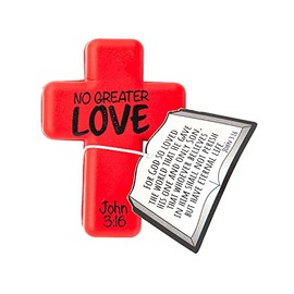 Fun Express John 3:16 Cross Stress Toys with Card, 12 Pieces