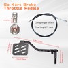 JNDO Go Kart Brake Throttle Pedals with 71" Cable and