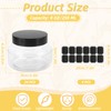 LOPYXBR 24 PCS Clear Plastic Jars with Lids 8 Oz