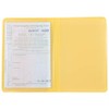 orgaexpert Car Licence Protective Case Yellow 2 Compartments 120 x
