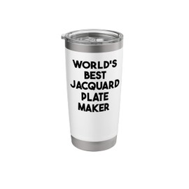 World's Best Jacquard Plate Maker Stainless Steel Insulated Tumbler